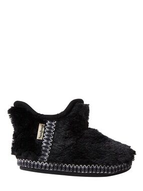 Dearfoams Kid S Girls Charlotte Fuzzy Bootie Slipper